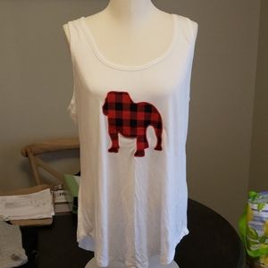 Bulldog Applique Tank